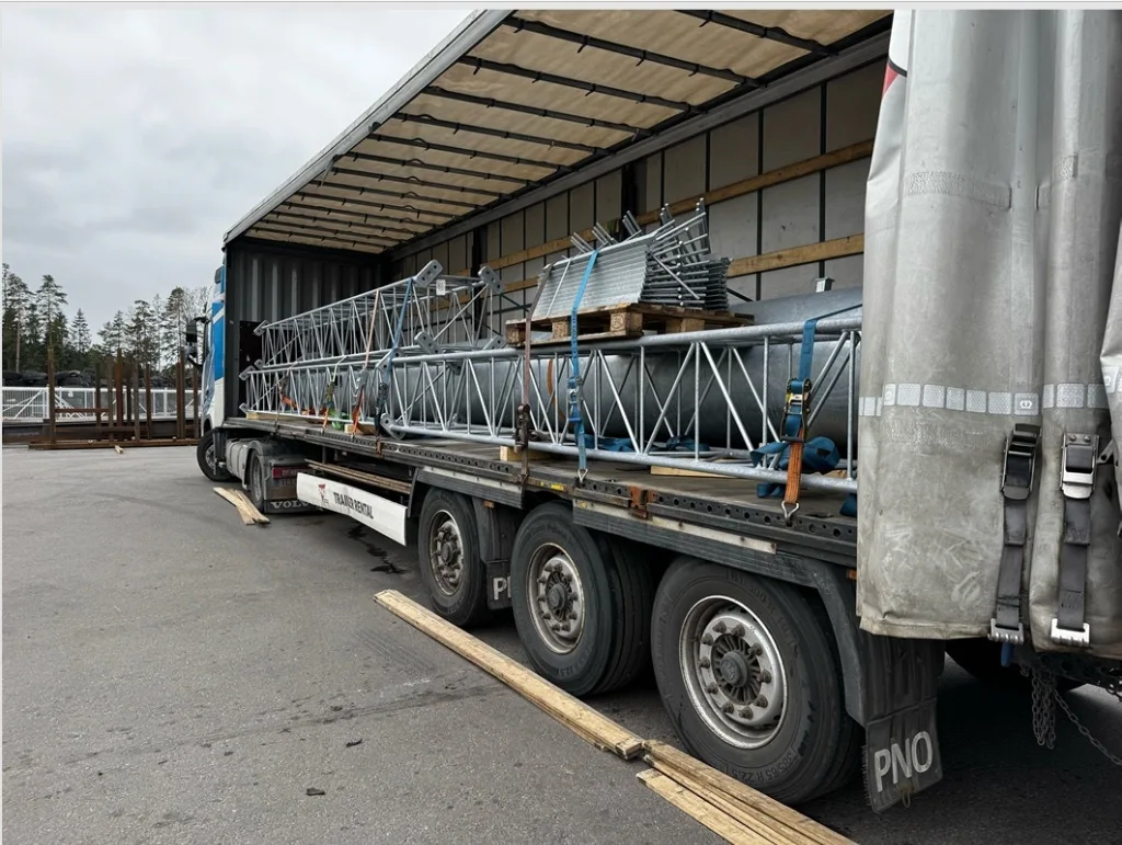 Rakennusmateriaalin kuljetus